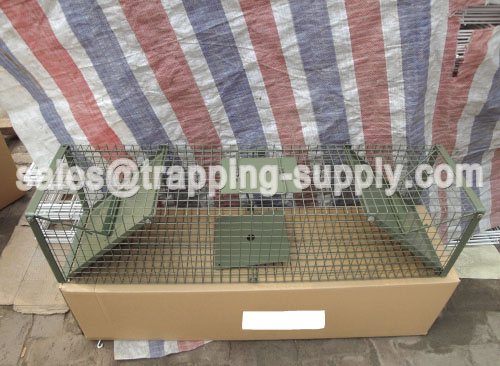 Green PVC Live Badger Cage Trap